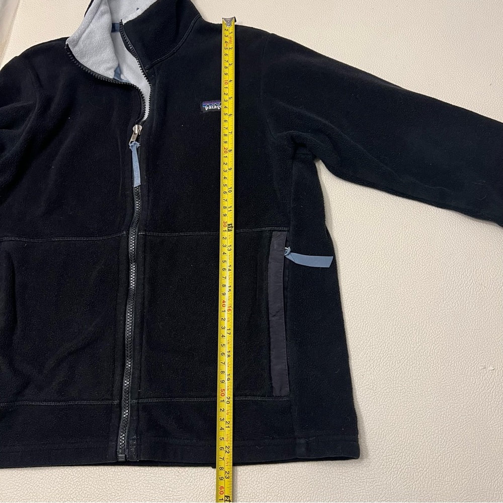 Patagonia Women Synchilla Fleece Jacket Black Small Full Zip Sweater Small Flaw - Picture 6 of 7